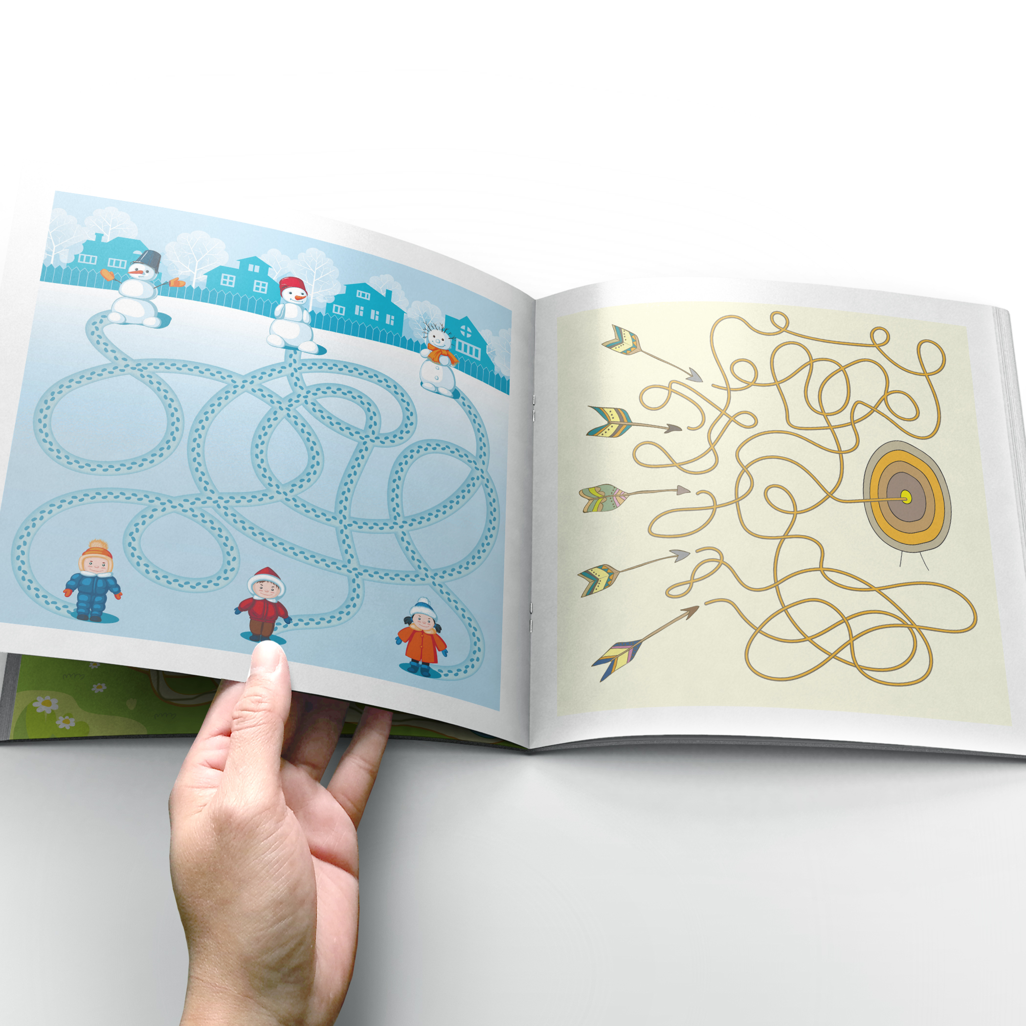 Kid Educational - Interactive Maze Puzzle Book for Kids: