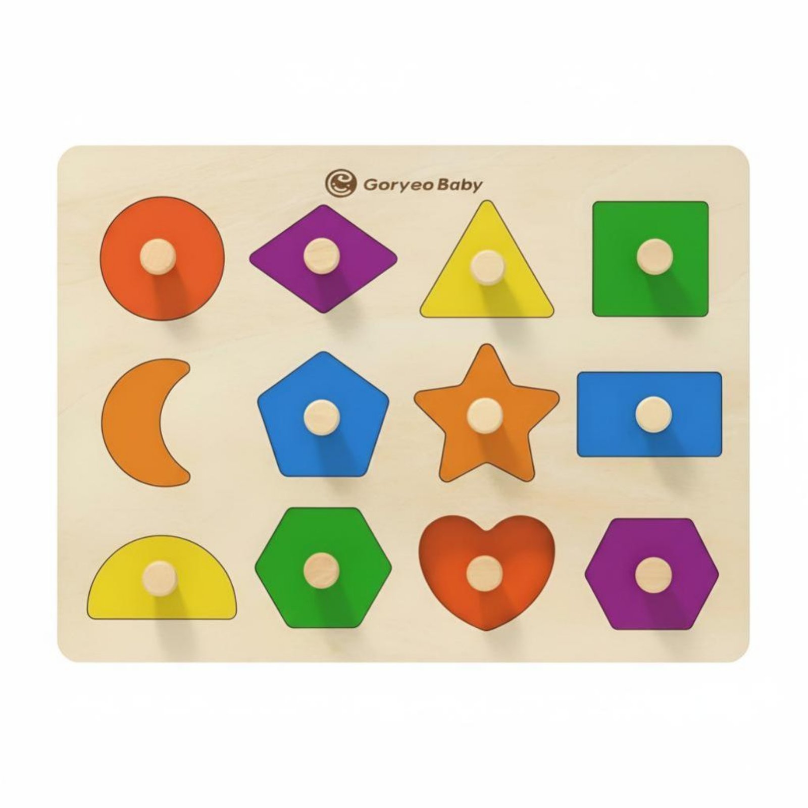 Kid Educational - Number Game Board, Wooden Shape Toy,