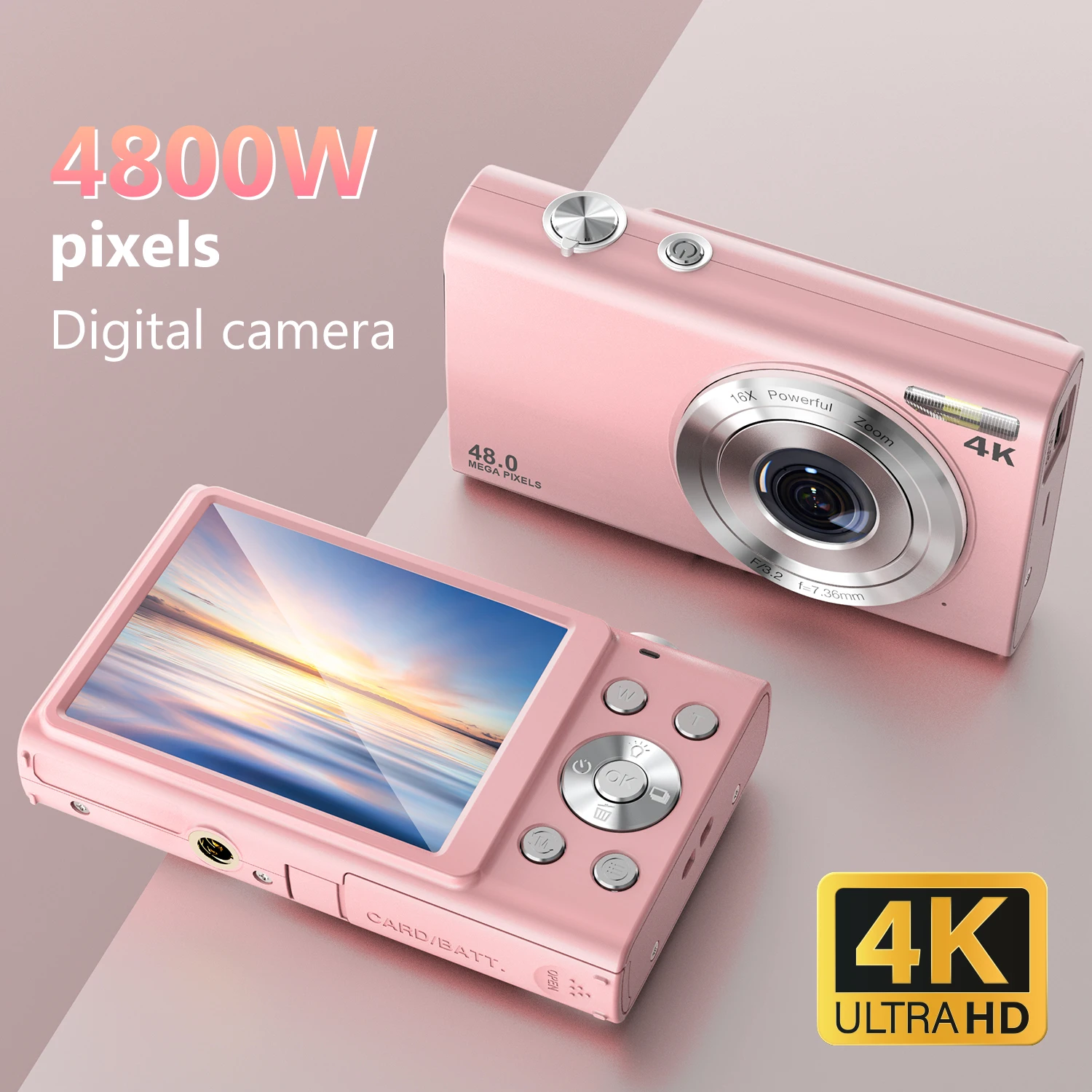 Kids Education News - 4K Digital Camera HD 48MP Autofocus