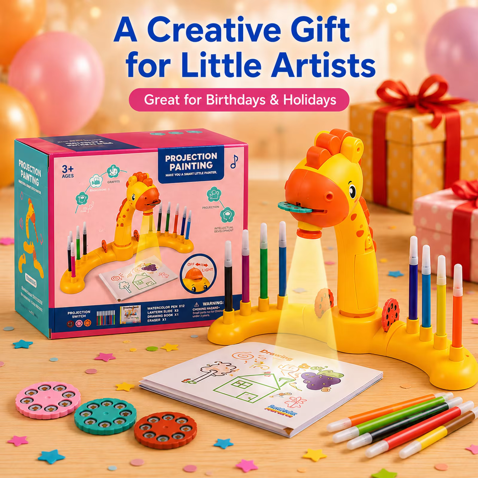 Kids Painting Board Toys Child - Drawing Projector Kids ulasan dan harga