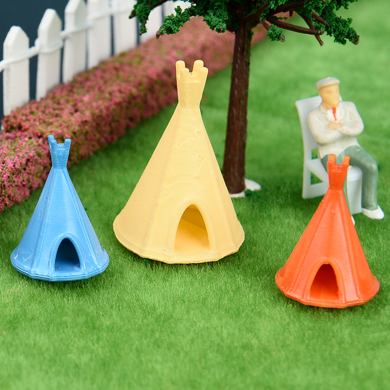 Mini Conical Tent Scene Model  - Kids Education Background ulasan dan harga