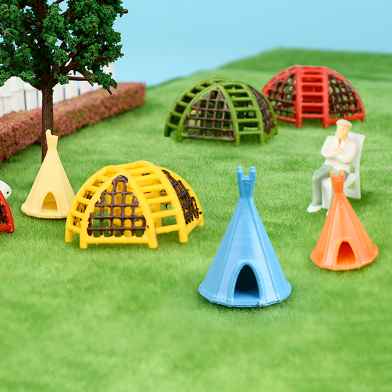 Mini Conical Tent Scene Model  - Kids Education Background ulasan dan harga