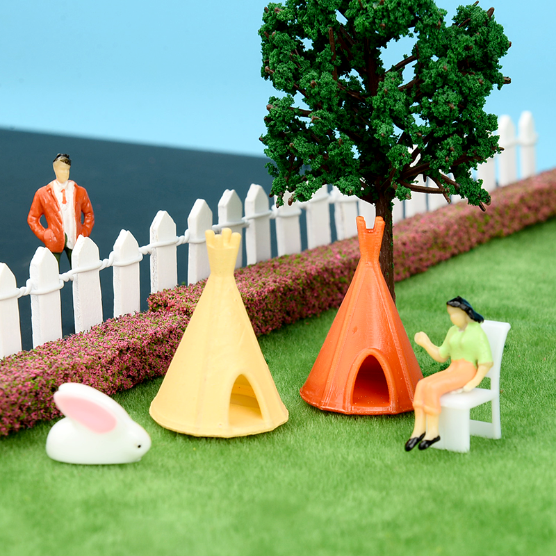 Mini Conical Tent Scene Model  - Kids Education Background ulasan dan harga