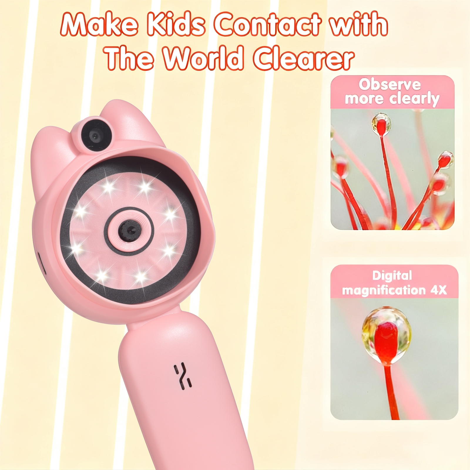 Kids Microscope with 2inch IPS - Education Kids Definition ulasan dan harga