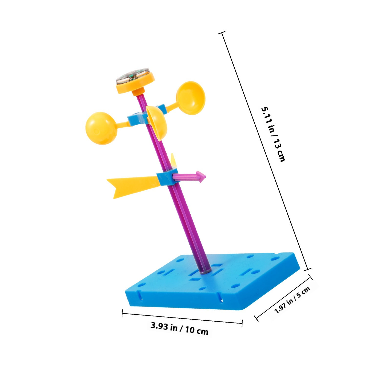 1Set Wind Vane DIY Assembly Pl - Kids Education Activities ulasan dan harga