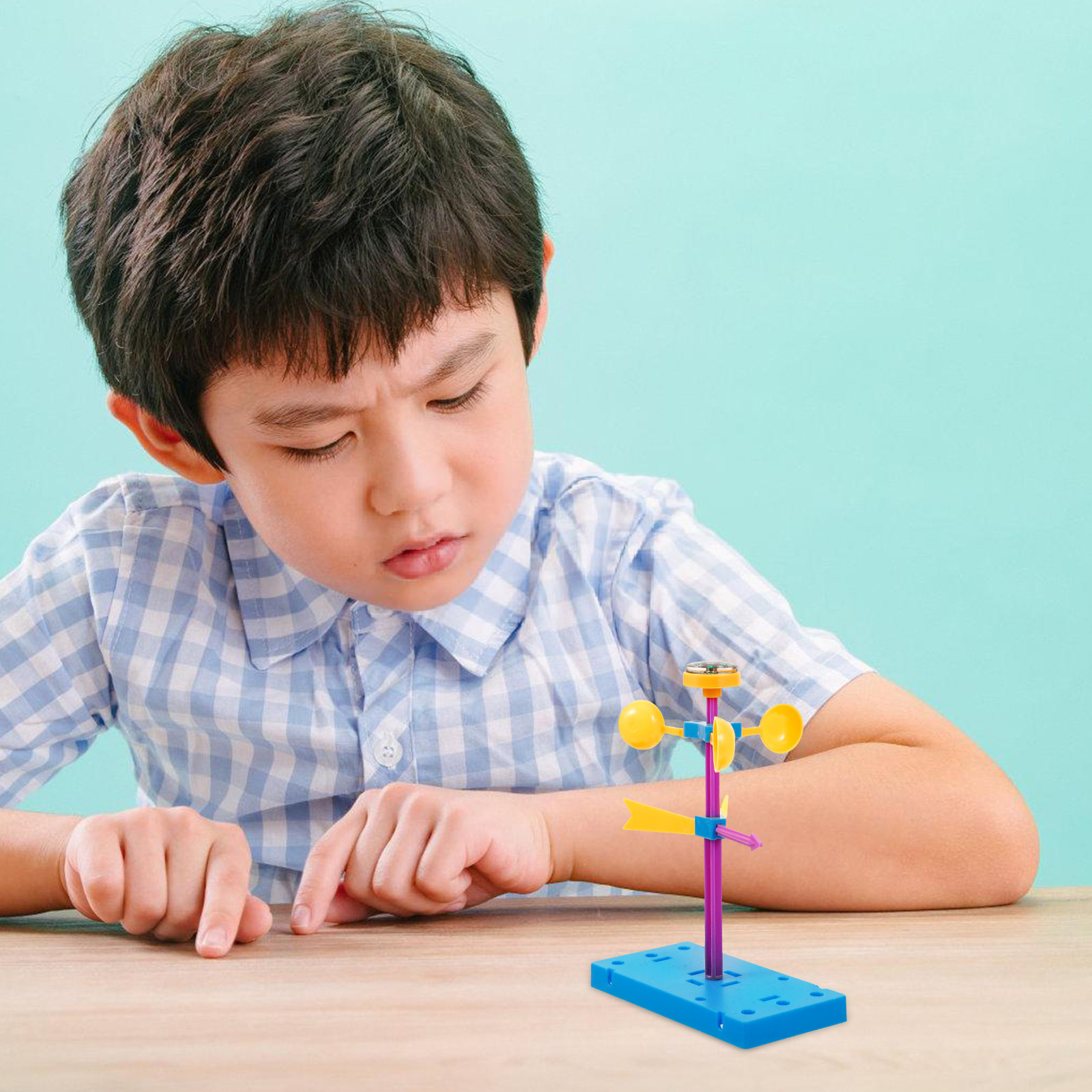 1Set Wind Vane DIY Assembly Pl - Kids Education Activities ulasan dan harga