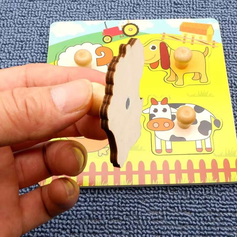 Kids Montessori 3D Wooden Puzz - Kids Educational Game 2 ulasan dan harga