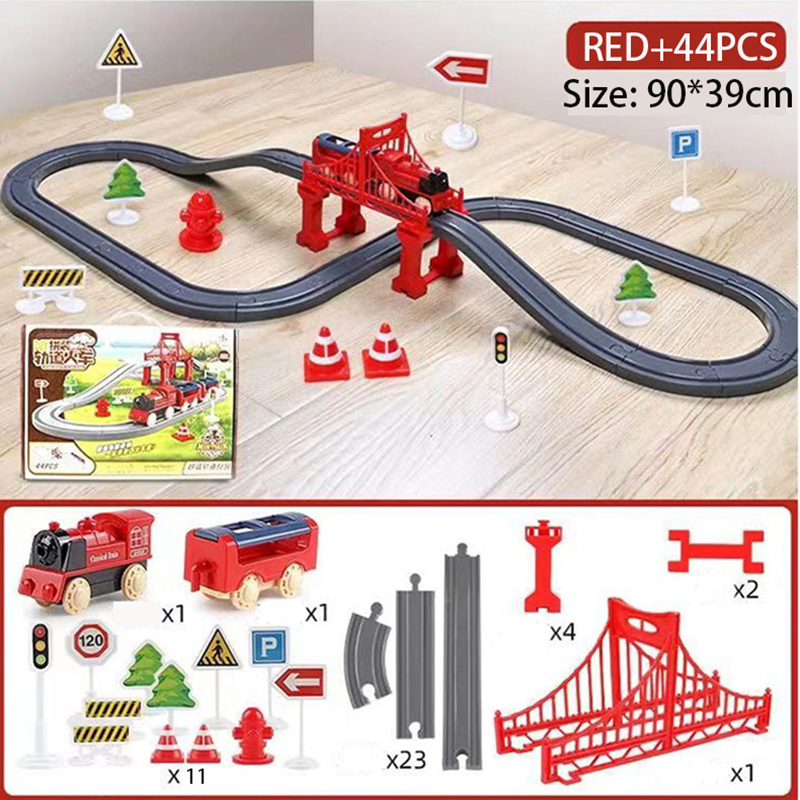 44Pcs/set Electric Train Track - Kids Education App ulasan dan harga