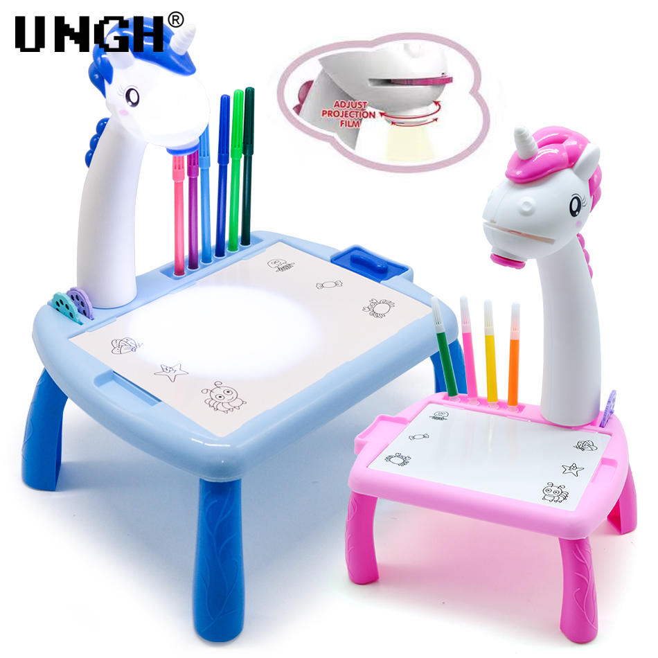 UNGH Children led projector dr - Drawing Projector Kids ulasan dan harga