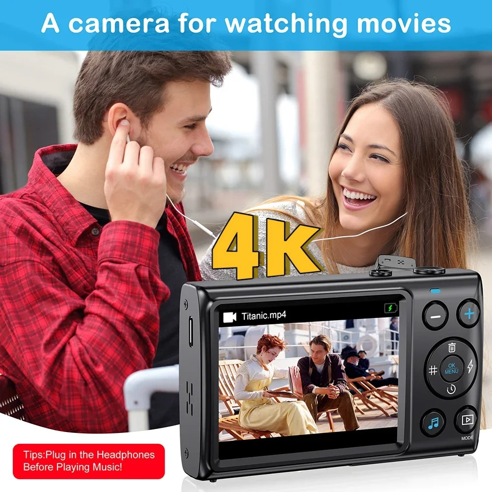4K Ultra HD 64MP Digital Camer - Kids Education News ulasan dan harga