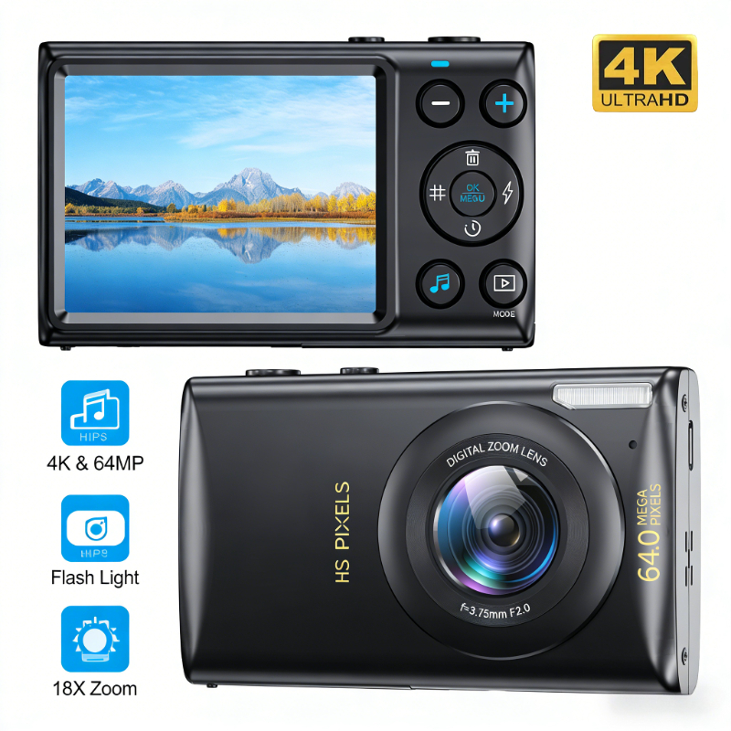 4K Ultra HD 64MP Digital Camer - Kids Education News ulasan dan harga