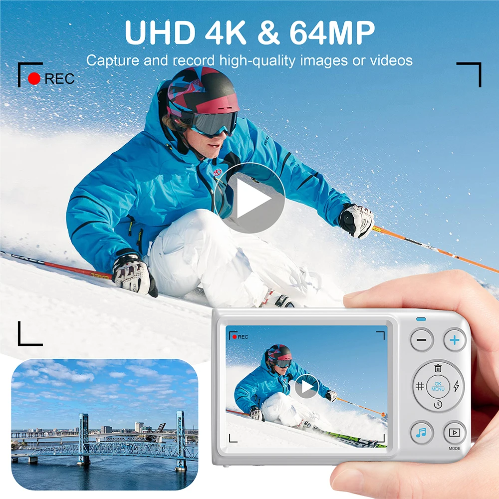 4K Ultra HD 64MP Digital Camer - Kids Education News ulasan dan harga