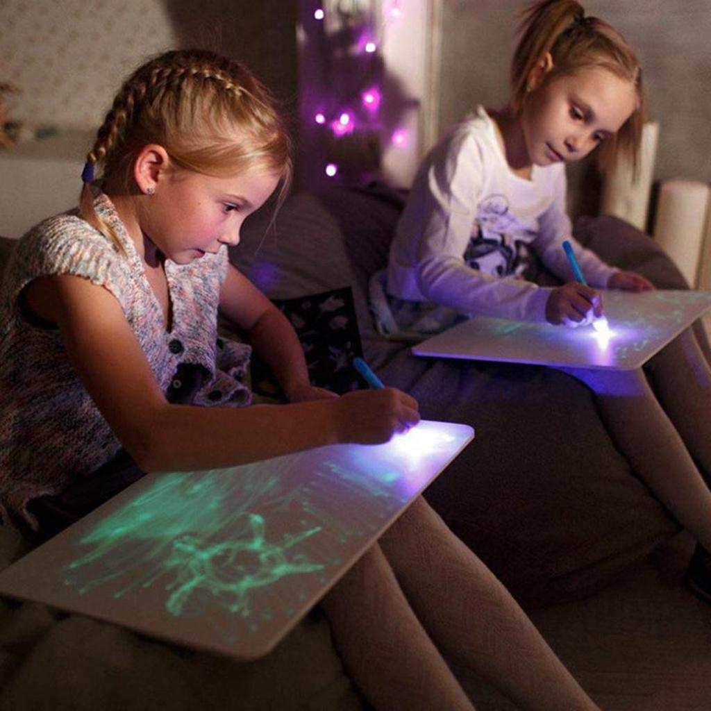 Kids Glow Paint Drawing Tablet - Drawing Projector Kids ulasan dan harga