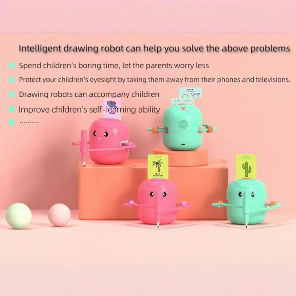 Drawing Robot for Kids Interac - Kid Educational ulasan dan harga