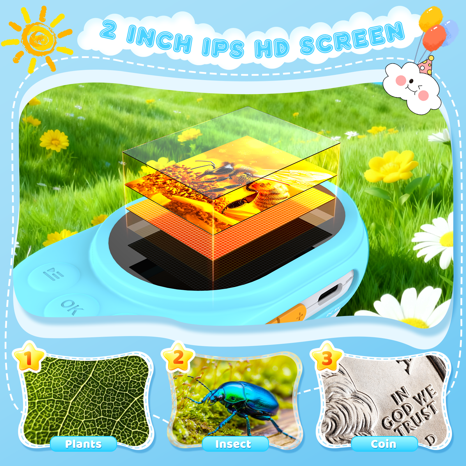 Kid MicroCam with 2-inch Scree - Education Kids Definition ulasan dan harga