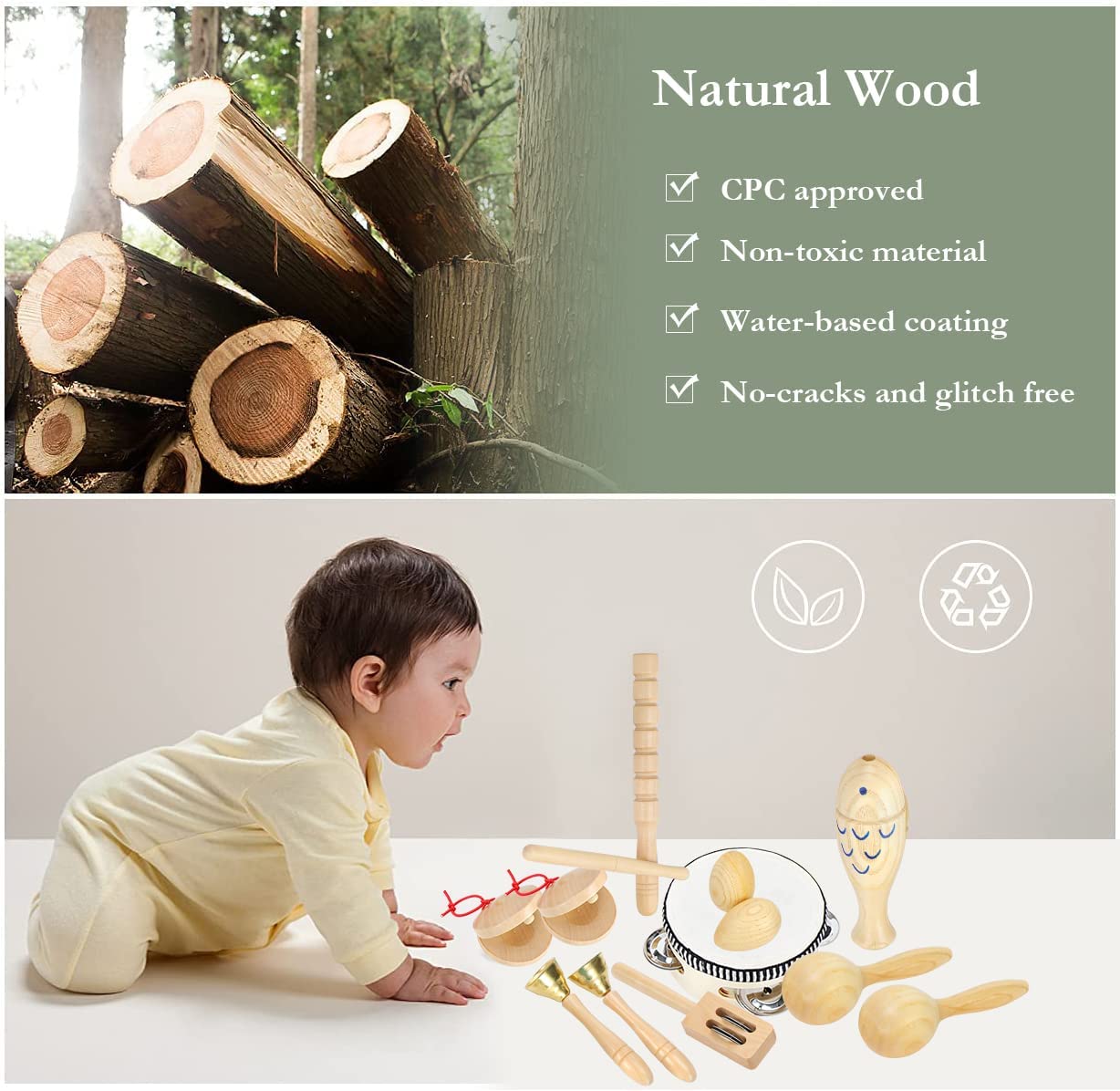 Colorful Wooden Worm Puzzles K - Kids Educational Game 3 ulasan dan harga
