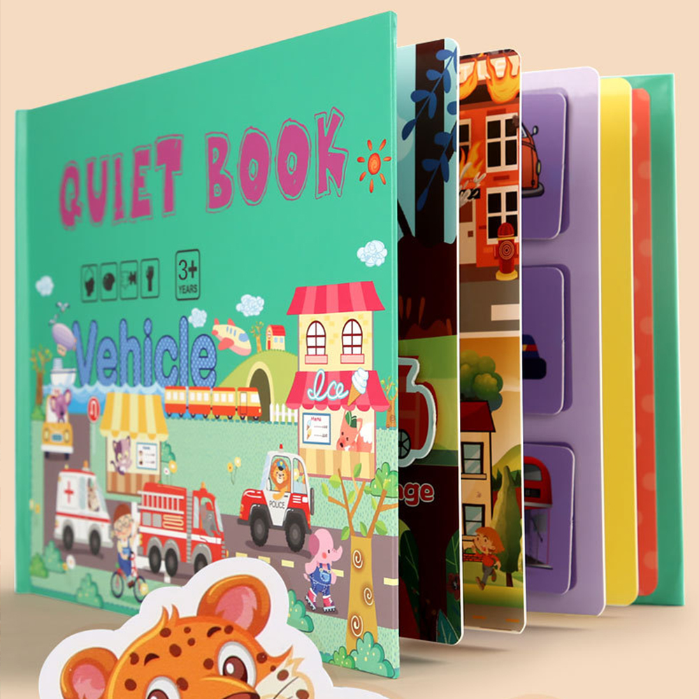 Baby Quiet Book Montessori Bus - Kids Educational Game 3 ulasan dan harga