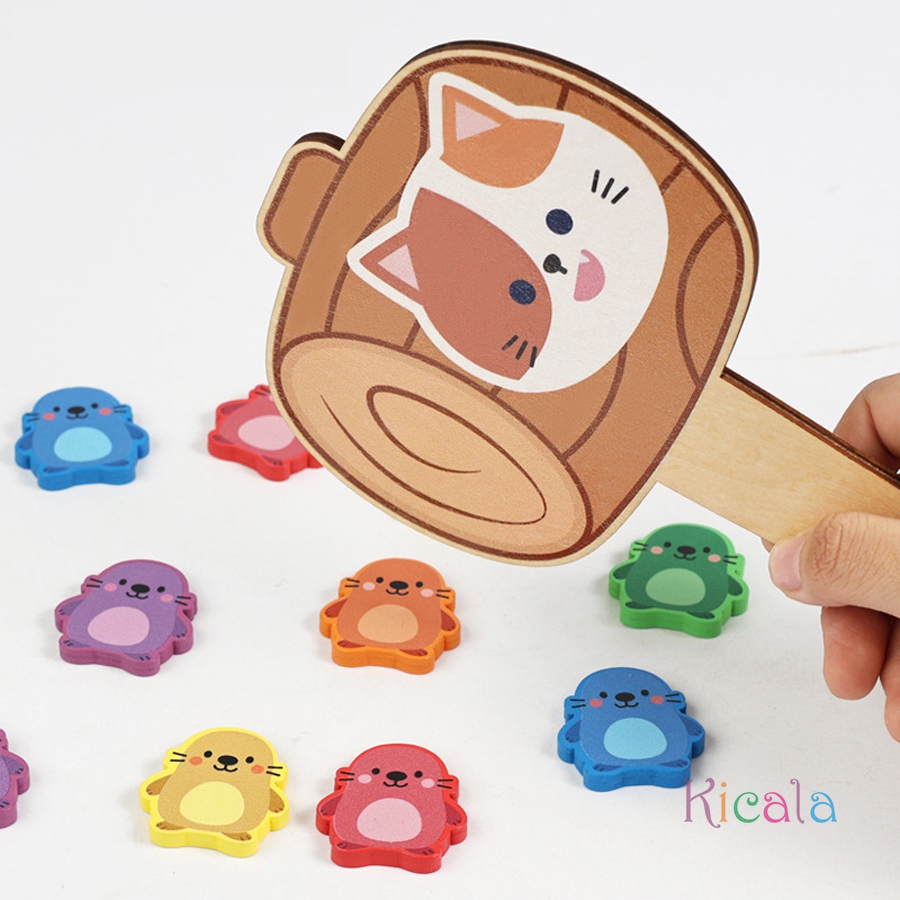 Wooden Bug Swat Color Matching - Kids Educational Game 3 ulasan dan harga
