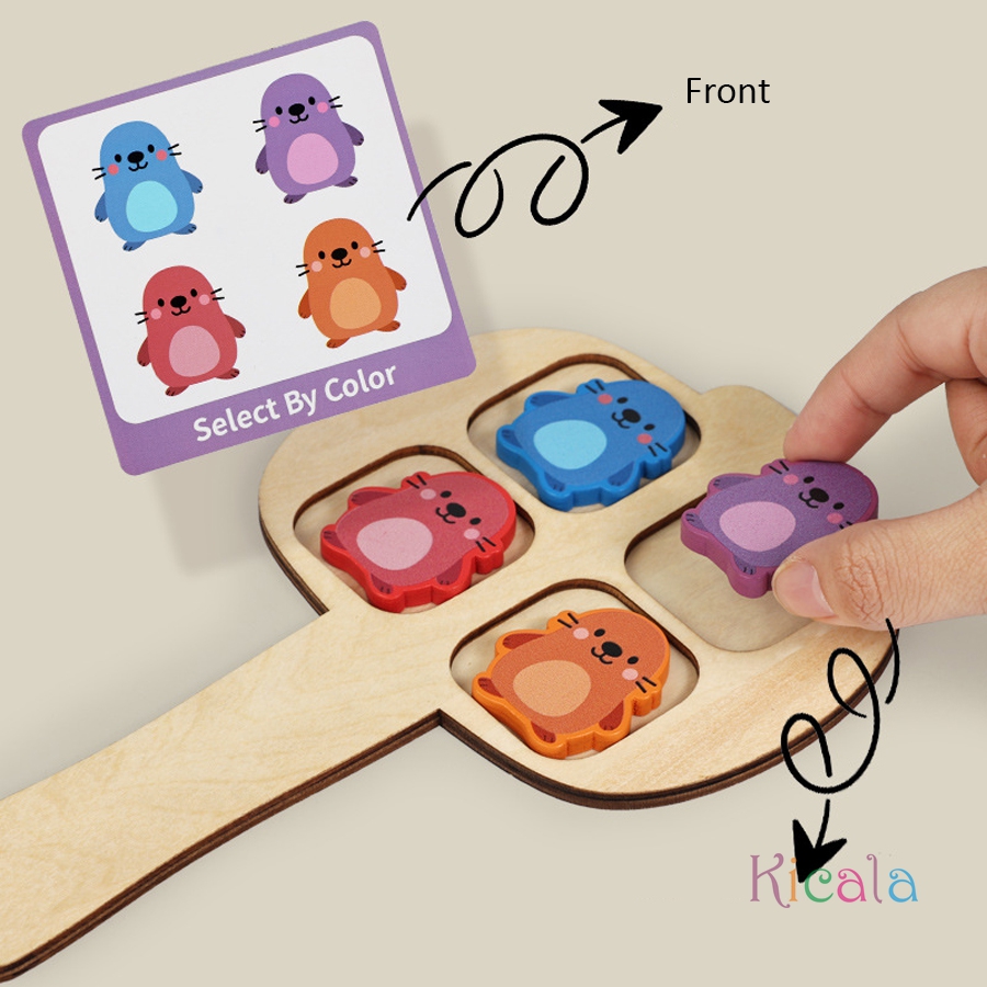 Wooden Bug Swat Color Matching - Kids Educational Game 3 ulasan dan harga