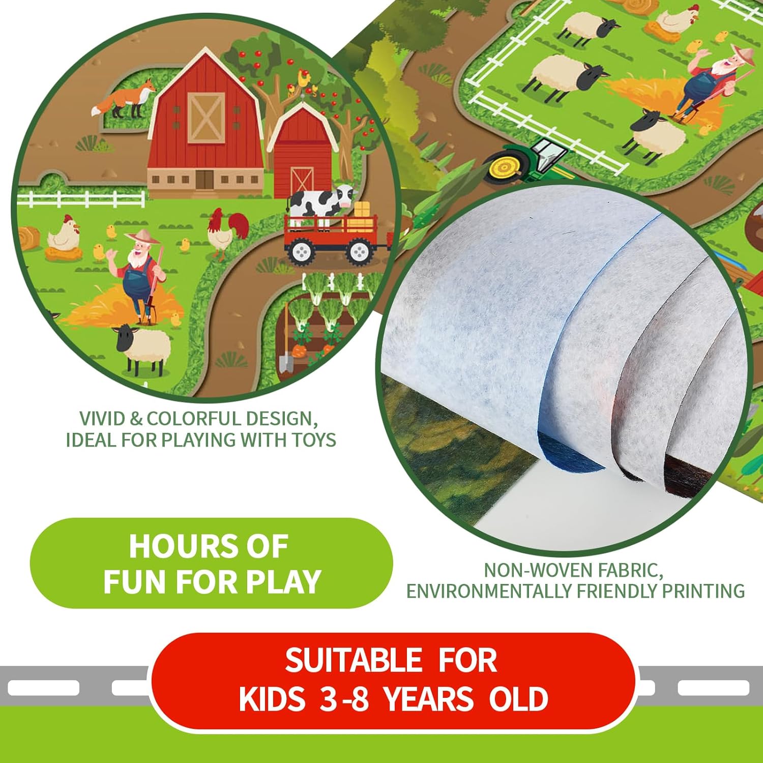 Kids Dream Mat Happy Farm Acti - Kid Educational ulasan dan harga