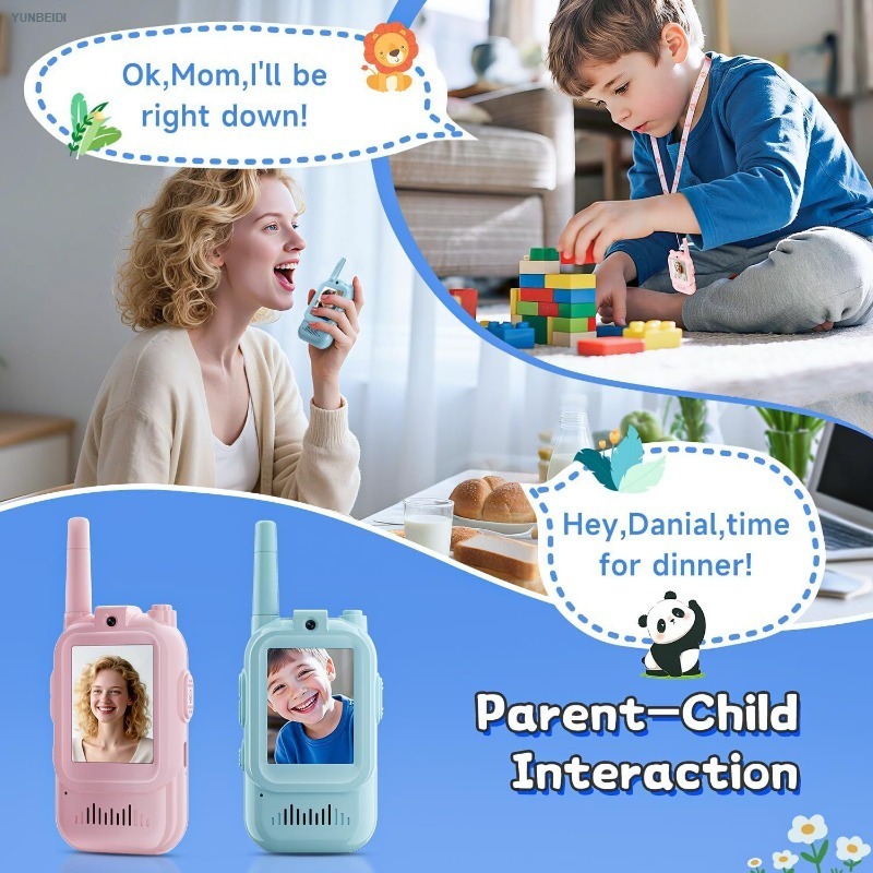 2PCS Kids Video Walkie Talkies - Education Kids Definition ulasan dan harga