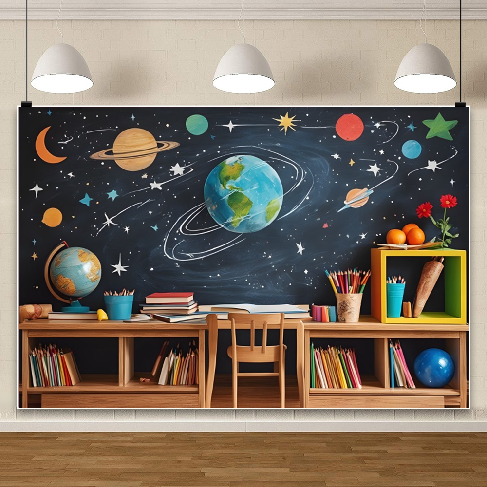 Back to School Backdrop Decora - Kids Education Background ulasan dan harga