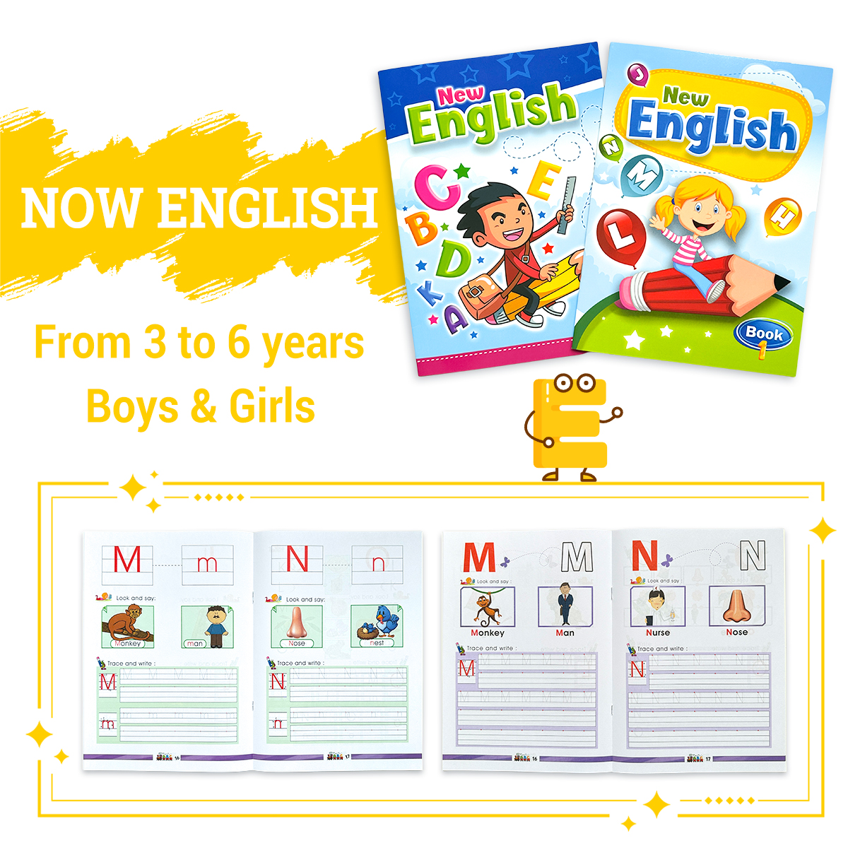 2 Book New English Alphabet Tr - Kids Education Level ulasan dan harga