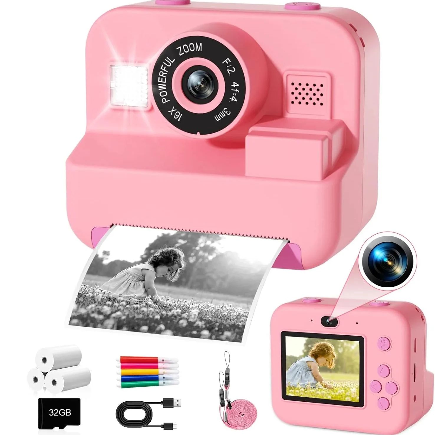 newInstant Print Camera With 3 - Kids Education News ulasan dan harga