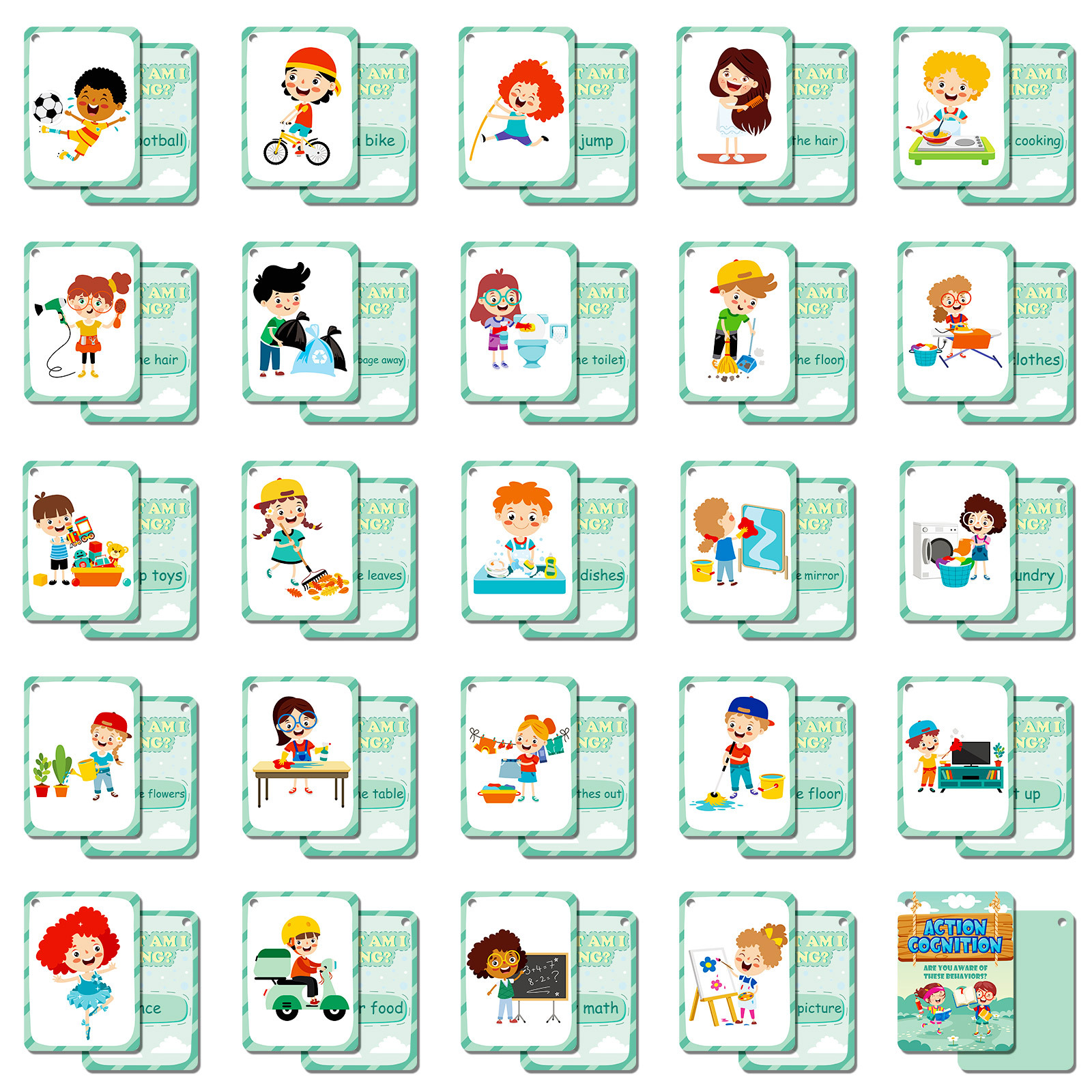 50Pcs/Set Cognition Learning C - Kids Education App ulasan dan harga