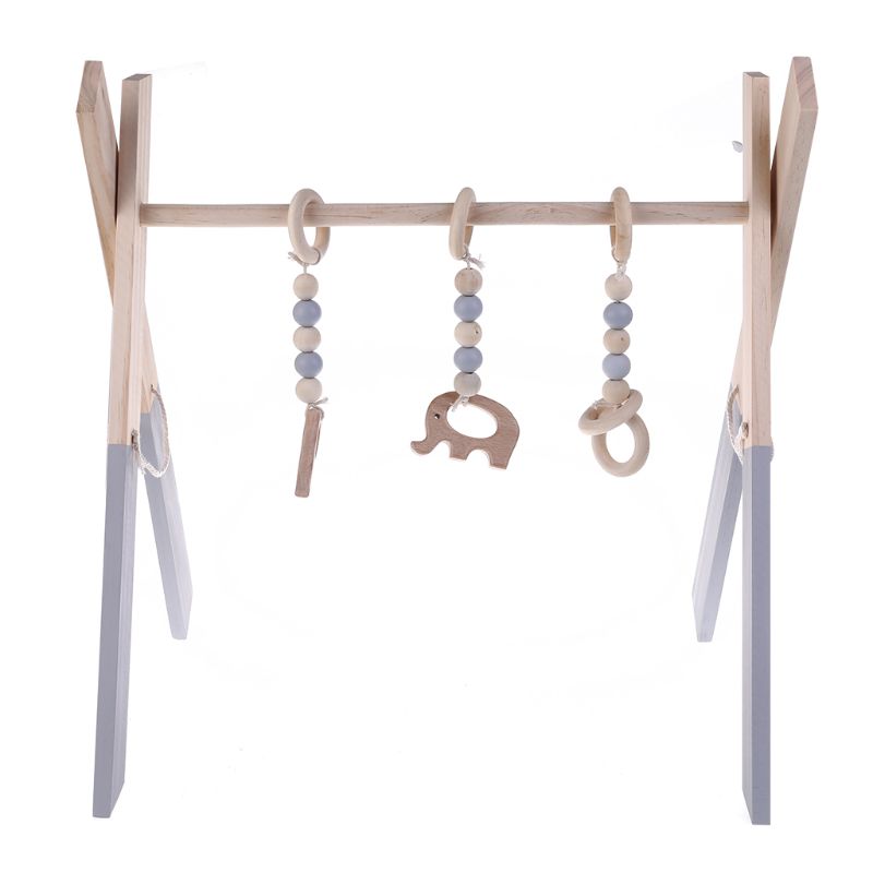 Baby Wooden Play Gym Baby Fold - Kids Education Activities ulasan dan harga