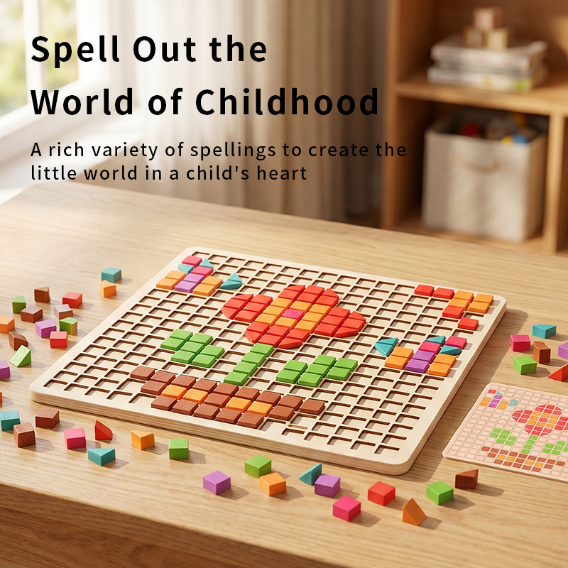 Wooden Logical Cube Puzzle - M - Kids Educational Game 3 ulasan dan harga